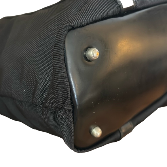 GUCCI Vintage Nylon Bamboo Top Handle Tote - Picture 5 of 16